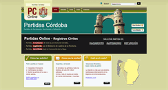Desktop Screenshot of partidascordoba.com.ar